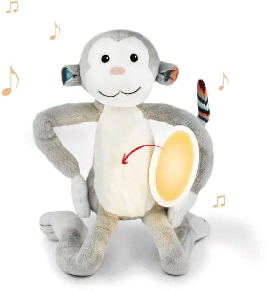 MAX krammedyr med natlampe, abe